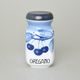 Spice box 0,2 l, Thun 1794 Carlsbad porcelain, BLUE CHERRY