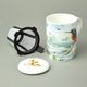 Riverbank: Mug Lucy w/Kingfisher 320 ml + infuser + lid, Roy Kirkham fine bone china
