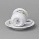 Šálek a podšálek na espresso 80 ml / 11,5 cm, Thun 1794, karlovarský porcelán, CONSTANCE 80262 kopretiny