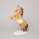 Kůň hnědý 20 x 9 x 30,5 cm, pastel, Porcelánové figurky zvířat Duchcov