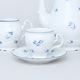 Coffee set for 6 persons, Thun 1794 Carlsbad porcelain, BERNADOTTE blue flower