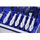 Cutlery set TONER 24 pieces, Thun 1794 Carlsbad porcelain, BERNADOTTE Meissen Rose