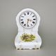 Clock 22 cm, Thun 1794 Carlsbad porcelain, BERNADOTTE hunting