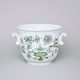 Květináč s uchy bez nožky pr. 16; v. 13,5 cm, zelený cibulák, Český porcelán a.s.