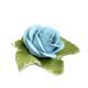 Rose on table - light blue 7 x 7,5 x 3,5 cm, Unterweissbacher porcelain