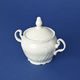 Sugar bowl 300 ml, Thun 1794 Carlsbad porcelain, BERNADOTTE ivory