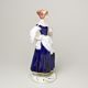 Lady with flower 7 x 8 x 19 cm, Porcelain Figures Duchcov