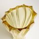 Crystal Vase Plantica Amber, Yellow, 32 cm, Aurum Crystal