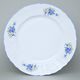 Dish round flat 32 cm, Thun 1794 Carlsbad porcelain, BERNADOTTE Forget-me-not-flower