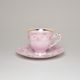 Cup 140 ml coffee + saucer, Sonáta decor 158, Leander Rose China