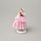 Tanečnice s krajkou 8 x 6 x 12 cm, Kurt Steiner, růžová sukně, Porcelánové figurky Unterweissbacher