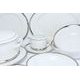 Dining set for 6 persons, Sabina, platinum rim, Leander 1907