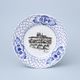 Embossed Plate – Prague Monuments (Black, Random selection), 18 cm, Vilém Janoušek, Original Blue Onion Pattern