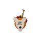 Figurine Rabbit with Trumpet 4 / 6 / 8cm, stoneware, Goebel