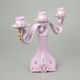 Candleholder 3 - arm 24,5 cm, Lenka 247, Rose china Chodov