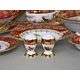 Dinner set for 6 pers., Hunting - ruby, Carlsbad porcelain