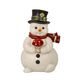 Snowman figurine Little Messenger of Happiness 8 / 8 / 12.5cm, stoneware, Goebel