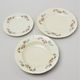 Plate set for 6 pers., Thun 1794 Carlsbad porcelain, BERNADOTTE ivory + flowers