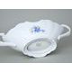 Fruit bowl with handles 36 cm, Thun 1794 Carlsbad porcelain, BERNADOTTE Forget-me-not-flower