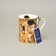 Hrnek 360 ml, G. Klimt, Polibek, kostní porcelán Carmani