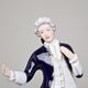 Gentleman Rococo 12 x 7 x 25 cm, Porcelain Figures Duchcov