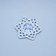 Christmas decoration - Snow flake 10,4 cm, Original Blue Onion Pattern