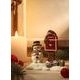 Snowman figurine Christmas Mail 11 / 5.5 / 10.5cm, stoneware, Goebel