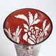 Egermann: Red Stain Vase, 30,5 cm, Hand-decorated