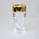 Astra Gold: Liqueur (shot) cup 50 ml, 6 pcs. set, Quadro crystal, Lilit and Leo Golden Black decor
