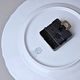 BERNADOTTE Gentiana + platinum: Wall Clock 27 cm, Thun 1794, Carlsbad porcelain