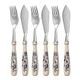 Fish cutlery 6-piece - prestige packaging, Blue Onion pattern