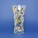 Astra Gold: Vase 30 cm, gold leafs, crystal, Laurus