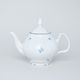 Tea pot 1,2 l, Thun 1794 Carlsbad porcelain, BERNADOTTE blue flower