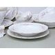 Gold line: Dining set for 6 persons, Thun 1794 Carlsbad porcelain, Bernadotte roses