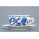 Cup and saucer C/2 + ZC/2 mirror for tea, 110 ml / 12,4 cm, Original Blue Onion Pattern