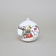 Christmas Tree Decoration Ball "Czech Winter 1918", 7,5 cm, Decor n. 6, Hand-decorated