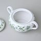 Cukřenka s oušky s víčkem bez výřezu 300 ml, zelený cibulák, Český porcelán a.s.
