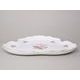 Platter 33 cm triangular (flat dish), Thun 1794 Carlsbad Porcelain, BERNADOTTE Meissen Rose