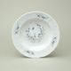 Talíř hluboký 23 cm, Thun 1794, karlovarský porcelán, BERNADOTTE motýli
