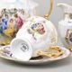 Coffee set for 6 pers., The Three Graces + gold, Carlsbad porcelain