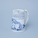 Embossed beer jug 400 ml, Original Blue Onion Pattern