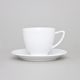 Šálek káva 140 ml + podšálek 135 mm, Lea bílá, Thun karlovarský porcelán