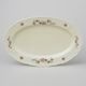 Dish oval 36 cm, Thun 1794 Carlsbad porcelain, BERNADOTTE ivory + flowers