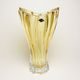 Crystal Vase Plantica Amber, Yellow, 32 cm, Aurum Crystal