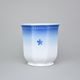Flower pot 13,5 cm, Thun 1794 Carlsbad porcelain, BLUE CHERRY