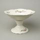 Mísa hluboká 25 cm na noze, Thun 1794, karlovarský porcelán, BERNADOTTE ivory + kytičky