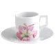 Šálek 50 ml espresso + podšálek - Obří květ ibišku, Míšeňský porcelán