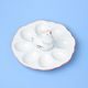 Tray for 8 eggs with a Hen figurine 20 cm, Queens Crown porcelain