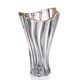 Křišťálová váza Plantica, 32 cm, Zlatá linka, Aurum Crystal