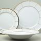 Natalie gold: Plate set fo 6 pers., Thun 1794 Carlsbad porcelain